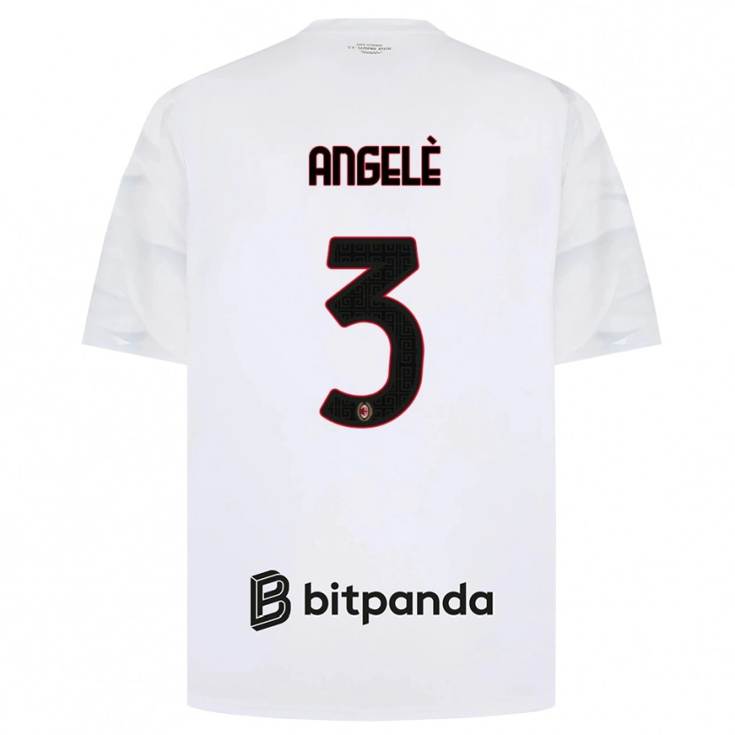 Danxen Homem Camisola Gregorio Angelè #3 Branco Vermelho Preto Alternativa 2026/27 Camisa