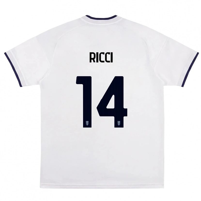 Danxen Homem Camisola Samuele Ricci #14 Branco Vermelho Azul Real Alternativa 2026/27 Camisa