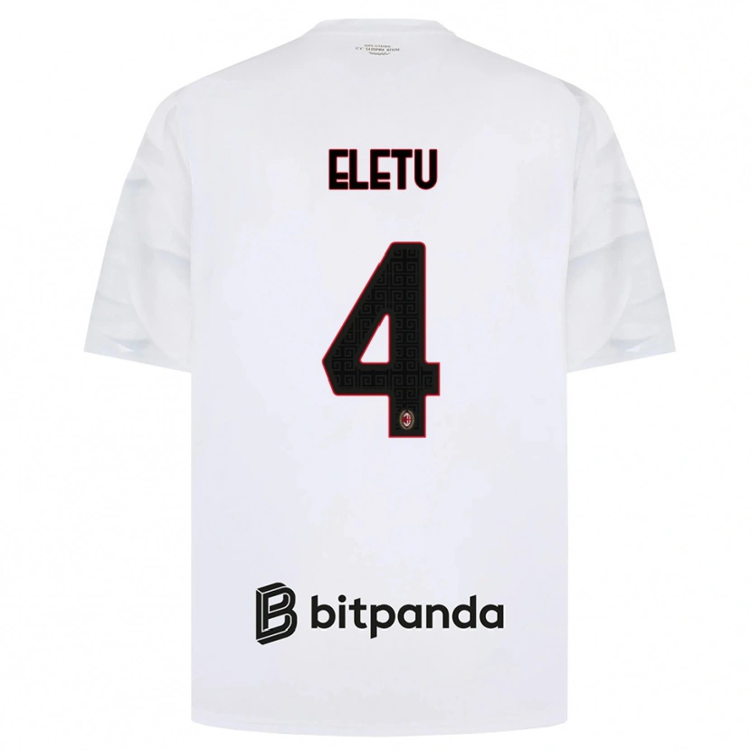 Danxen Homem Camisola Victor Eletu #4 Branco Vermelho Preto Alternativa 2026/27 Camisa