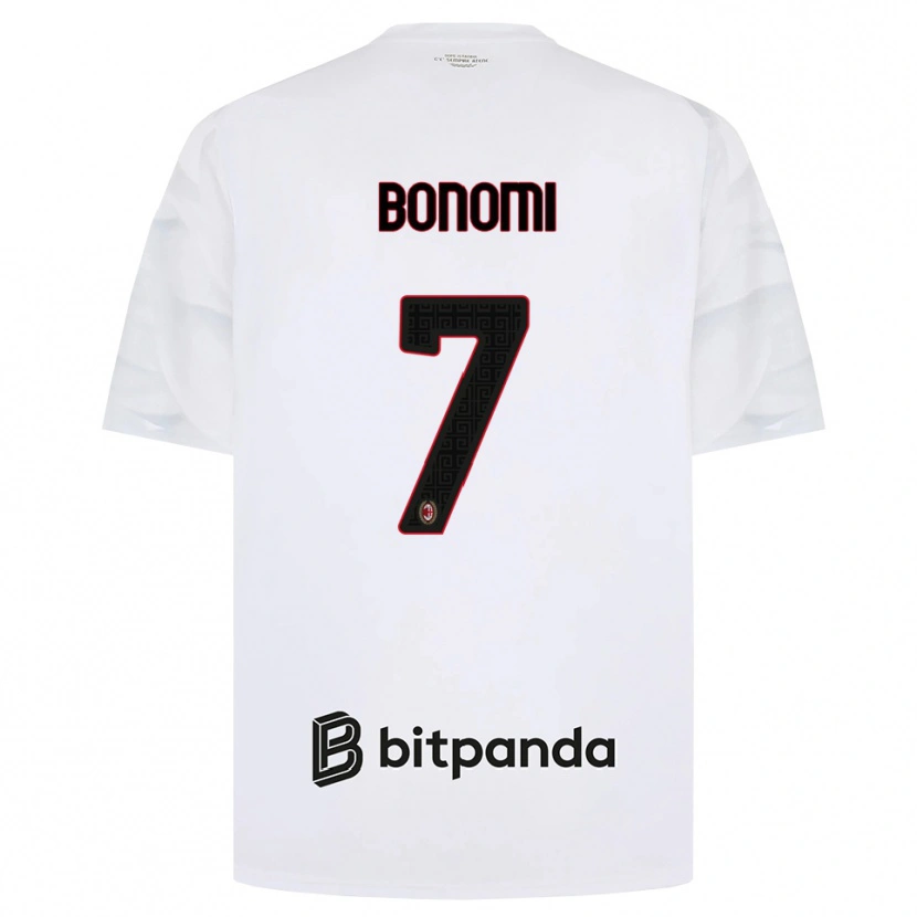 Danxen Homem Camisola Alessandro Bonomi #7 Branco Vermelho Preto Alternativa 2026/27 Camisa