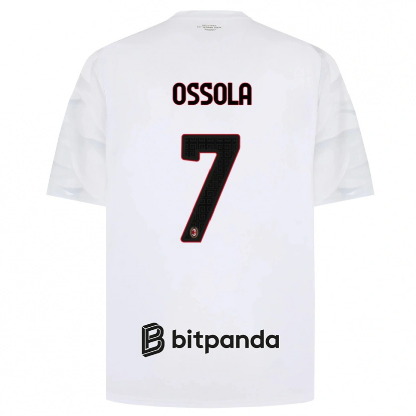 Danxen Homem Camisola Lorenzo Ossola #7 Branco Vermelho Preto Alternativa 2026/27 Camisa