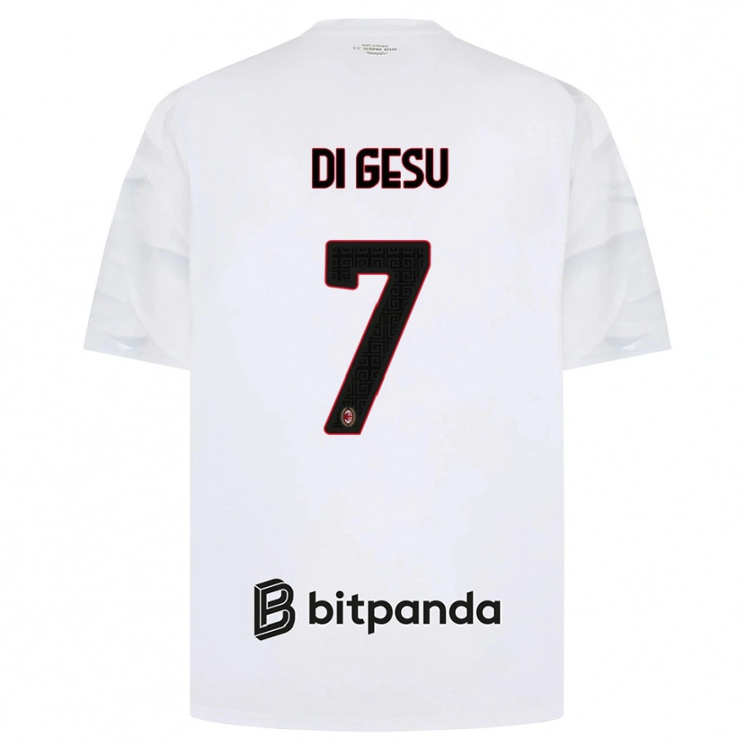 Danxen Homem Camisola Enrico Di Gesu #7 Branco Vermelho Preto Alternativa 2026/27 Camisa