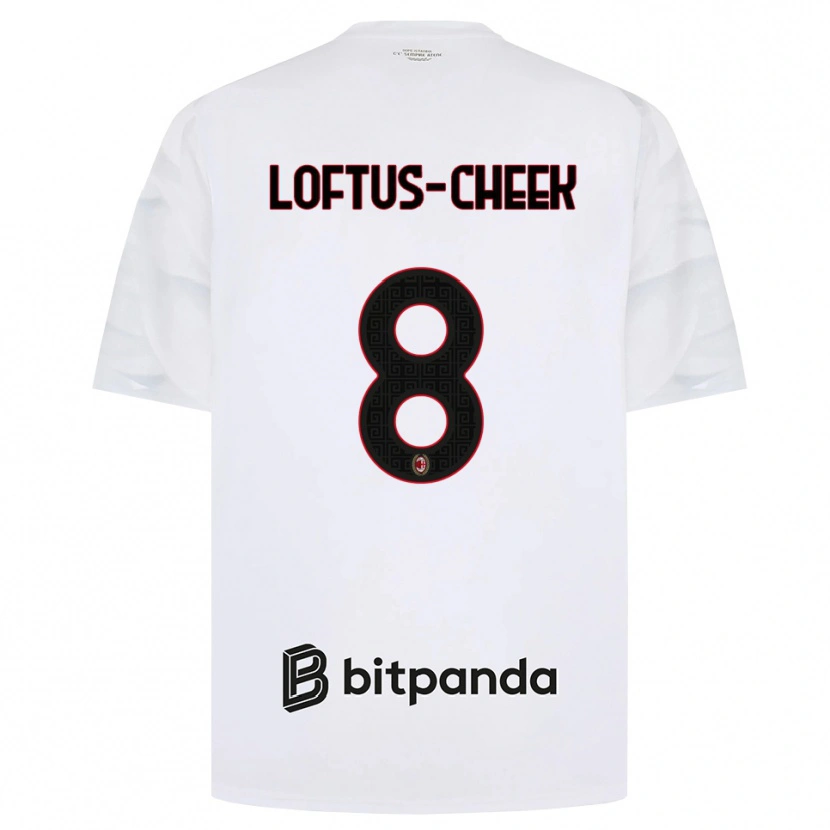 Danxen Homem Camisola Ruben Loftus-Cheek #8 Branco Vermelho Preto Alternativa 2026/27 Camisa