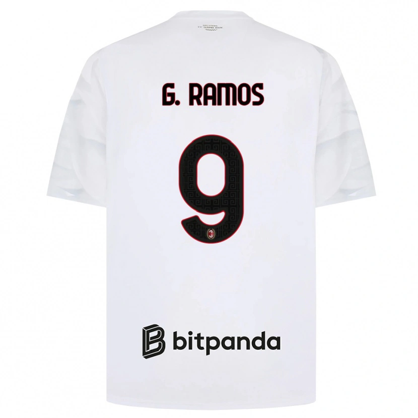 Danxen Homem Camisola Gonçalo Ramos #9 Branco Vermelho Preto Alternativa 2026/27 Camisa