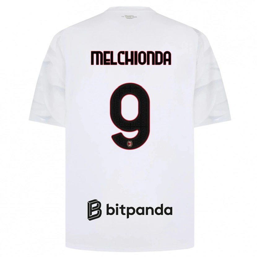 Danxen Homem Camisola Marco Melchionda #9 Branco Vermelho Preto Alternativa 2026/27 Camisa