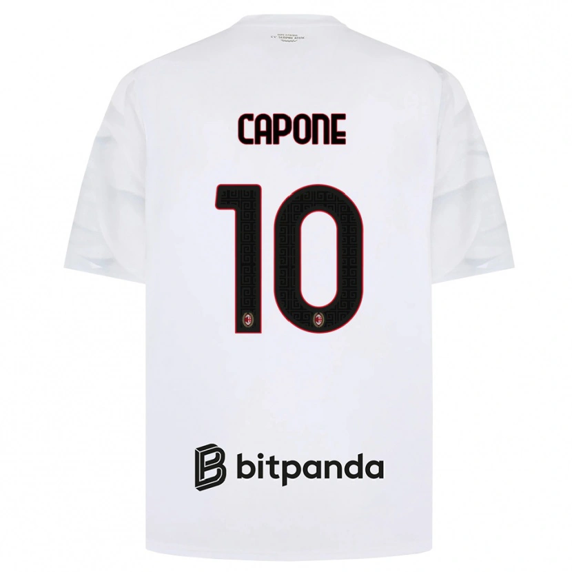 Danxen Homem Camisola Andrea Capone #10 Branco Vermelho Preto Alternativa 2026/27 Camisa