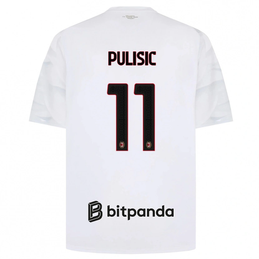 Danxen Homem Camisola Christian Pulisic #11 Branco Vermelho Preto Alternativa 2026/27 Camisa