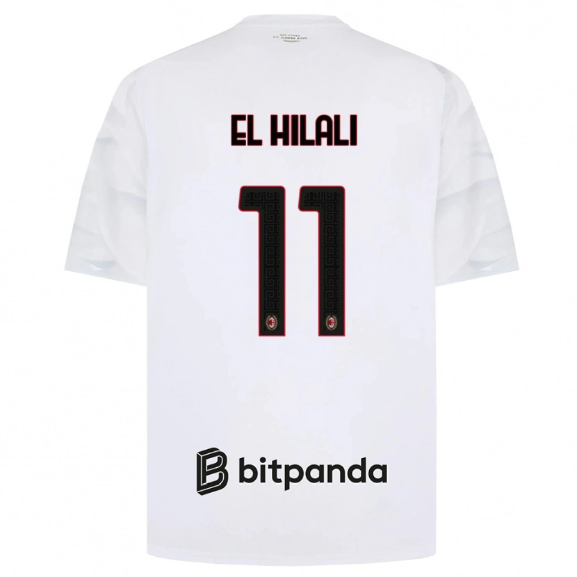 Danxen Homem Camisola Youns El Hilali #11 Branco Vermelho Preto Alternativa 2026/27 Camisa
