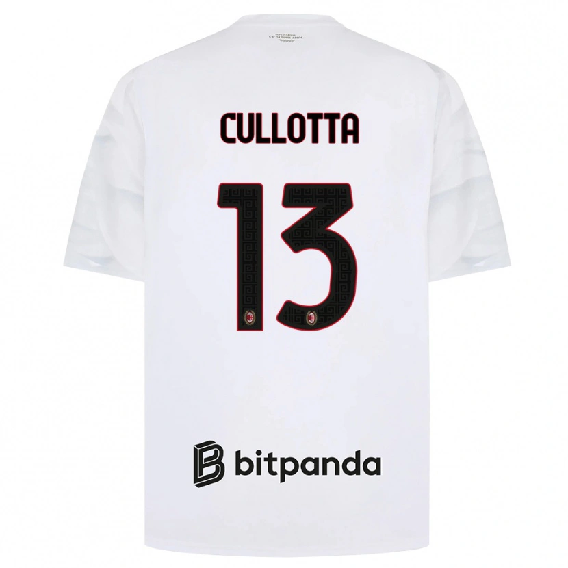 Danxen Homem Camisola Andrea Cullotta #13 Branco Vermelho Preto Alternativa 2026/27 Camisa