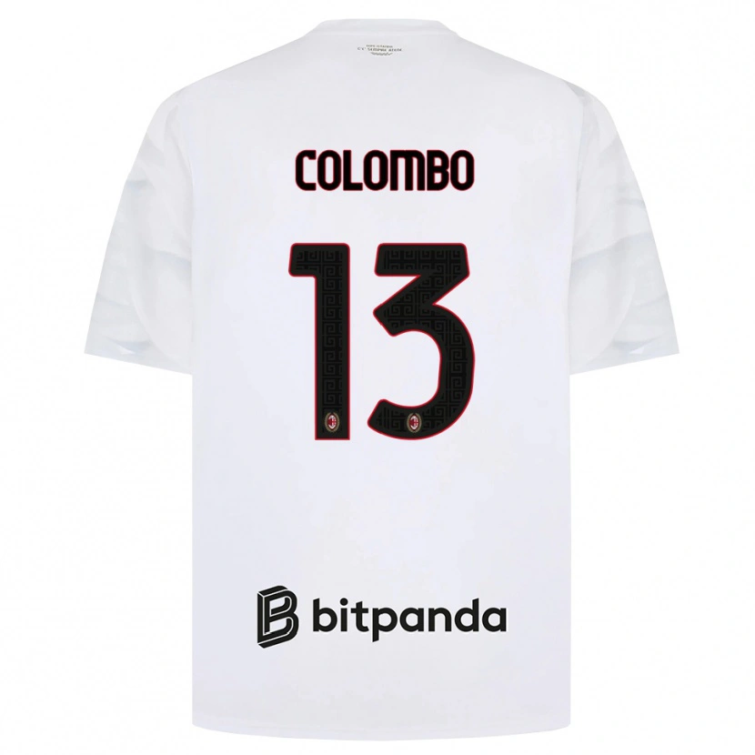 Danxen Homem Camisola Federico Colombo #13 Branco Vermelho Preto Alternativa 2026/27 Camisa