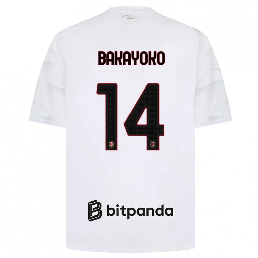 Danxen Homem Camisola Tiemoue Bakayoko #14 Branco Vermelho Preto Alternativa 2026/27 Camisa