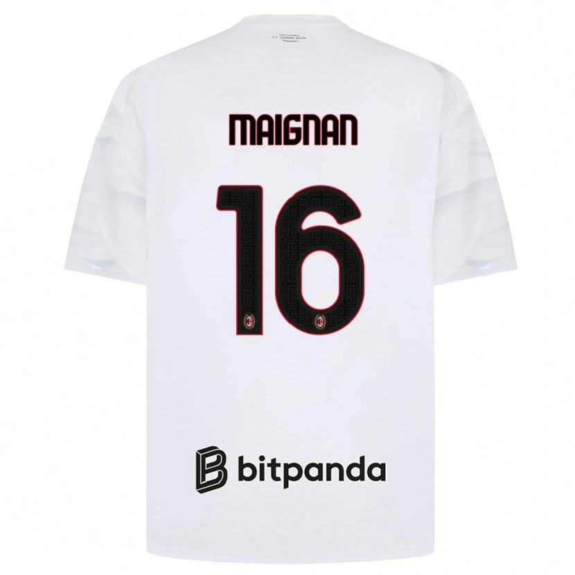 Danxen Homem Camisola Mike Maignan #16 Branco Vermelho Preto Alternativa 2026/27 Camisa