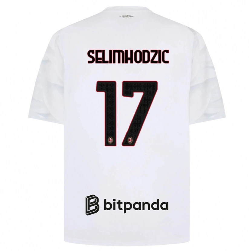 Danxen Homem Camisola Noa Selimhodzic #17 Branco Vermelho Preto Alternativa 2026/27 Camisa