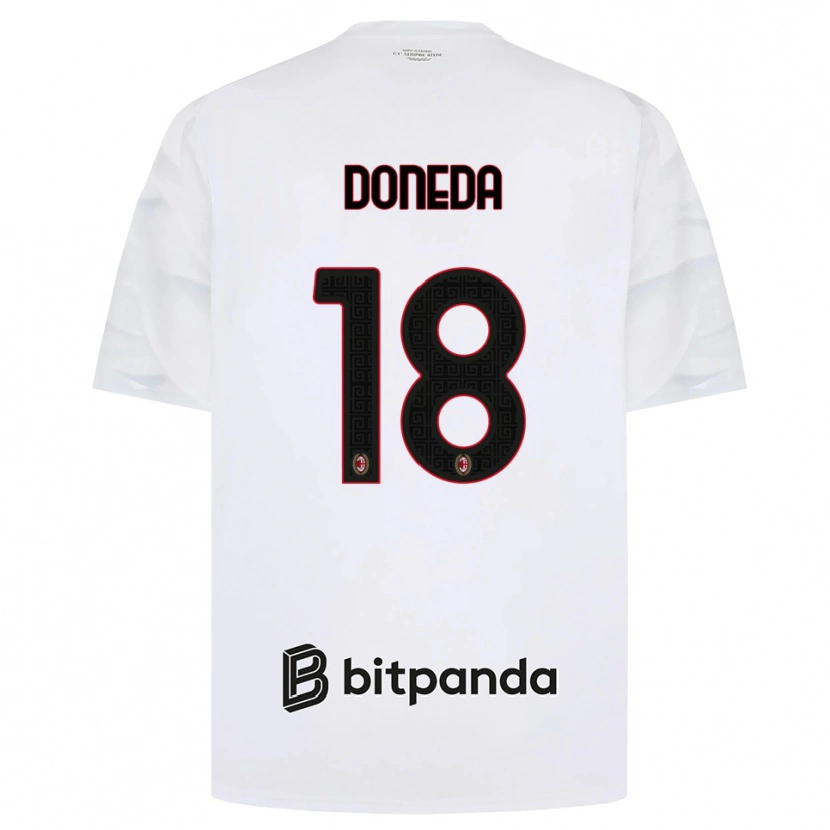 Danxen Homem Camisola Paolo Doneda #18 Branco Vermelho Preto Alternativa 2026/27 Camisa