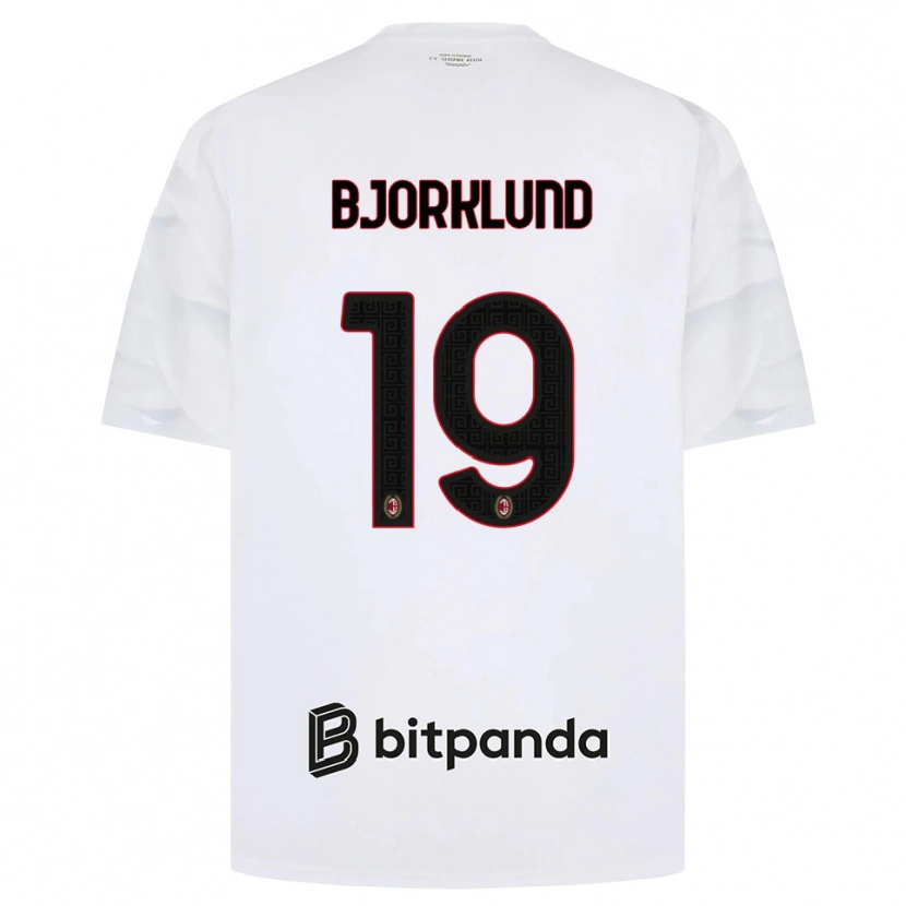 Danxen Homem Camisola Lukas Bjorklund #19 Branco Vermelho Preto Alternativa 2026/27 Camisa
