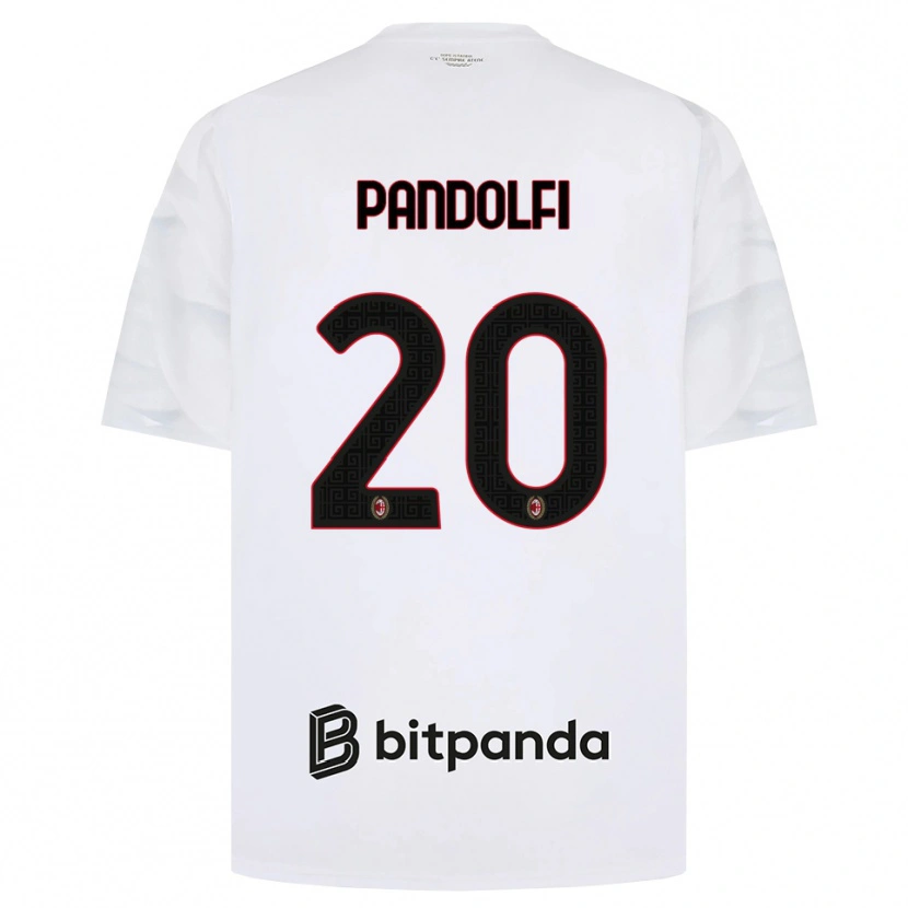 Danxen Homem Camisola Fabio Pandolfi #20 Branco Vermelho Preto Alternativa 2026/27 Camisa