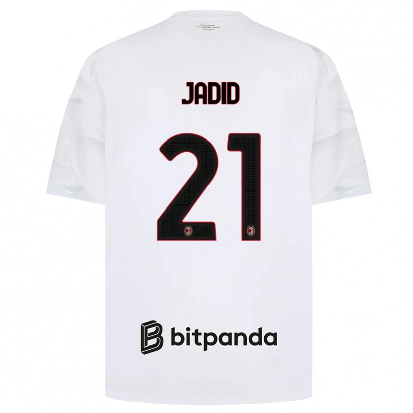 Danxen Homem Camisola Akram Jadid #21 Branco Vermelho Preto Alternativa 2026/27 Camisa