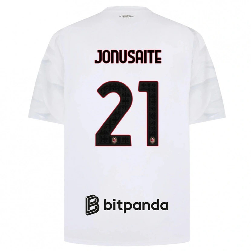 Danxen Homem Camisola Rimante Jonusaite #21 Branco Vermelho Preto Alternativa 2026/27 Camisa