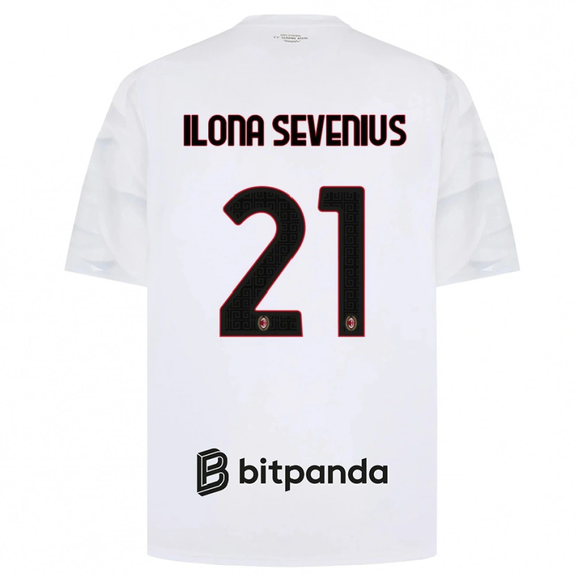 Danxen Homem Camisola Oona Ilona Sevenius #21 Branco Vermelho Preto Alternativa 2026/27 Camisa