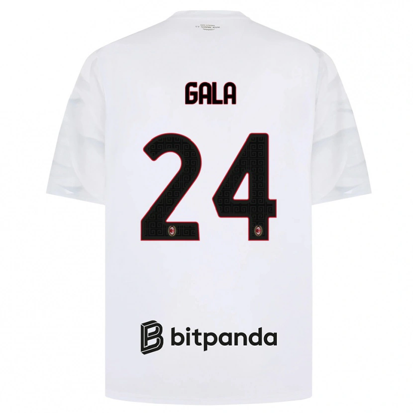 Danxen Homem Camisola Antonio Gala #24 Branco Vermelho Preto Alternativa 2026/27 Camisa