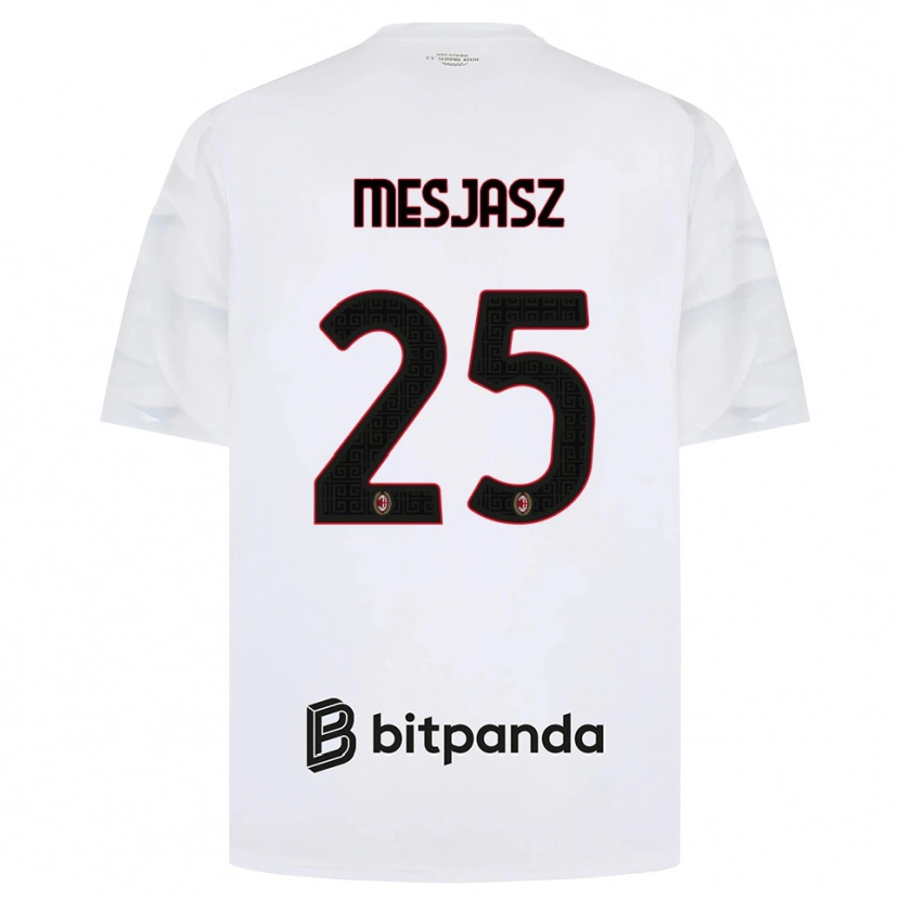Danxen Homem Camisola Malgorzata Mesjasz #25 Branco Vermelho Preto Alternativa 2026/27 Camisa