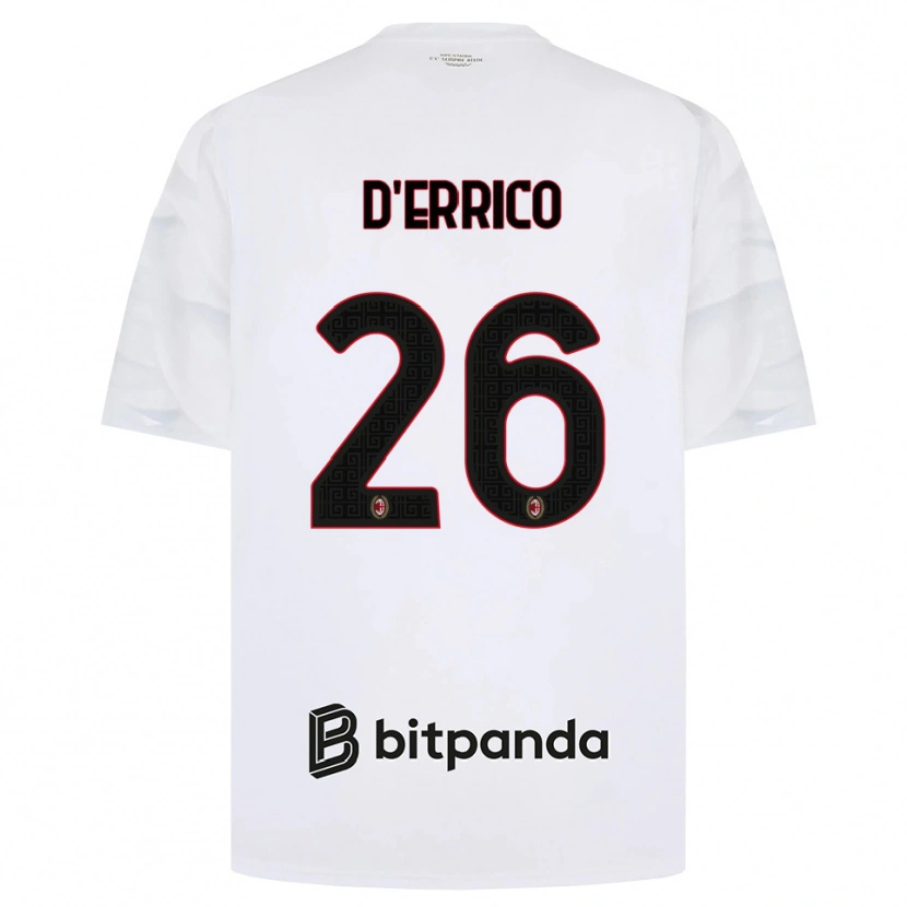 Danxen Homem Camisola Leonardo D'errico #26 Branco Vermelho Preto Alternativa 2026/27 Camisa