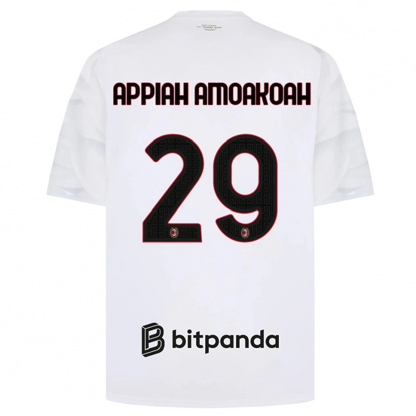Danxen Homem Camisola Karen Appiah Amoakoah #29 Branco Vermelho Preto Alternativa 2026/27 Camisa