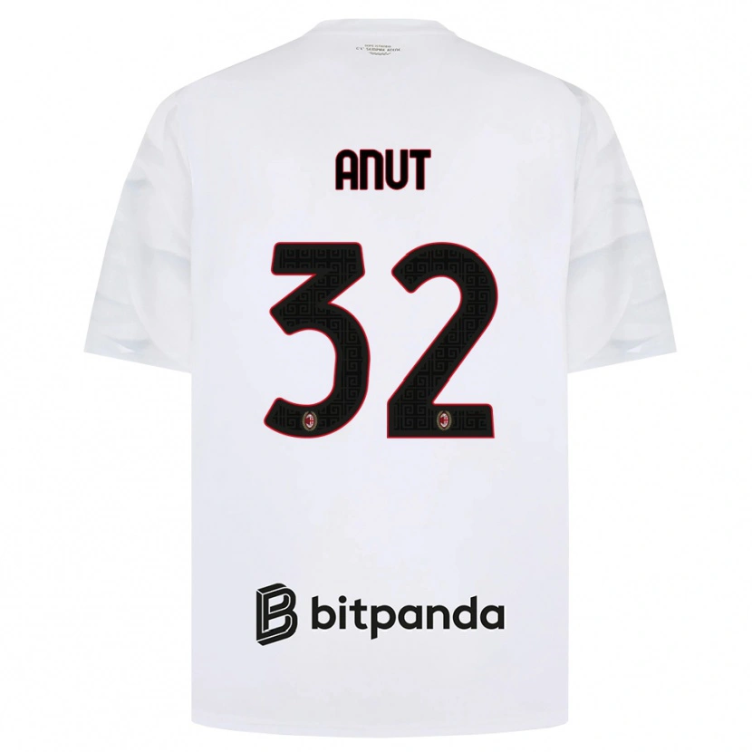 Danxen Homem Camisola Niccolo Anut #32 Branco Vermelho Preto Alternativa 2026/27 Camisa