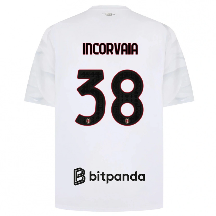 Danxen Homem Camisola Giovanni Incorvaia #38 Branco Vermelho Preto Alternativa 2026/27 Camisa