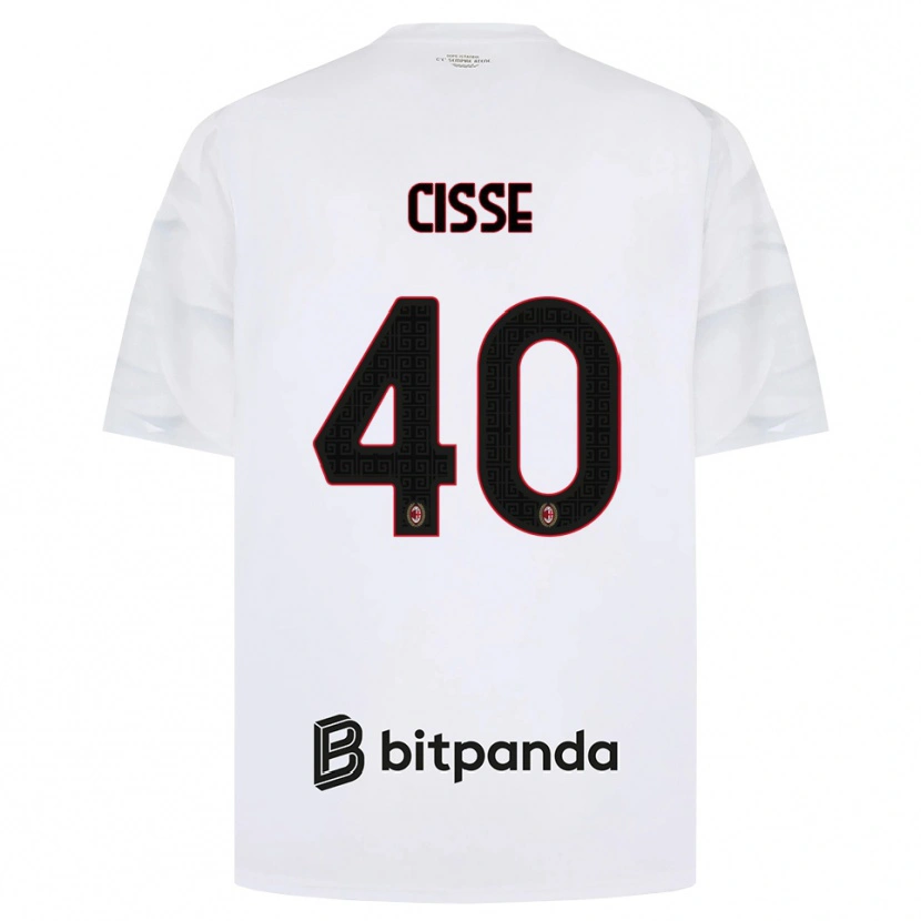 Danxen Homem Camisola El Hadji Malick Cissé #40 Branco Vermelho Preto Alternativa 2026/27 Camisa