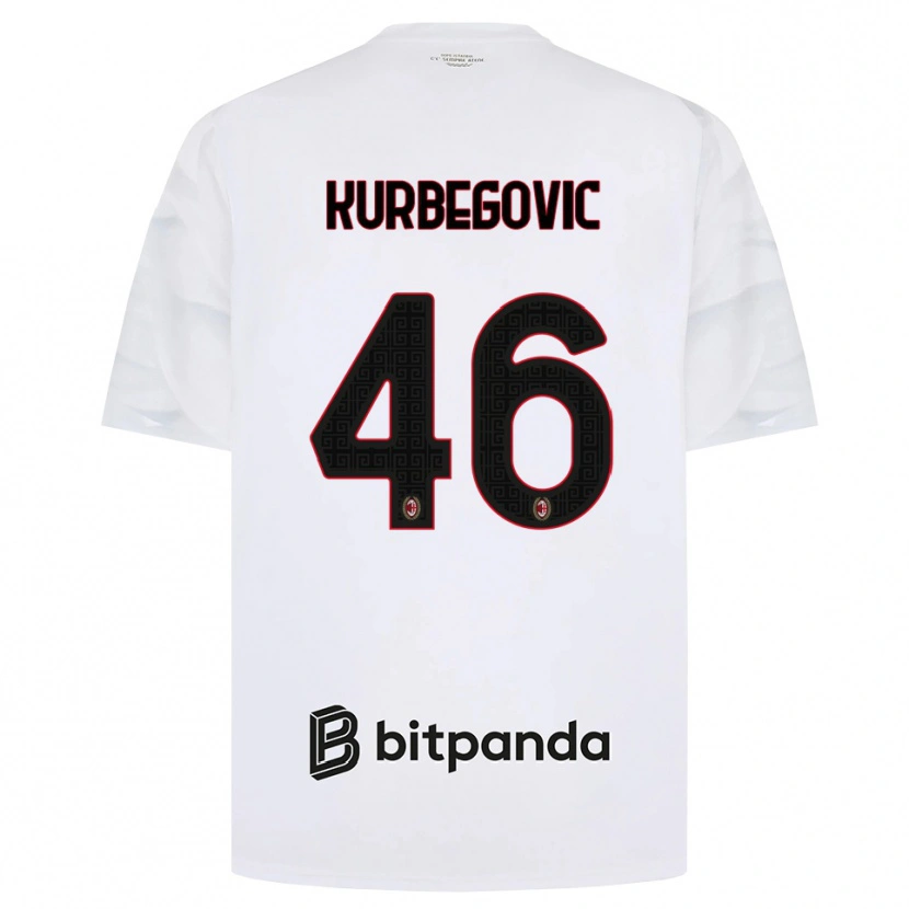 Danxen Homem Camisola Dino Kurbegovic #46 Branco Vermelho Preto Alternativa 2026/27 Camisa