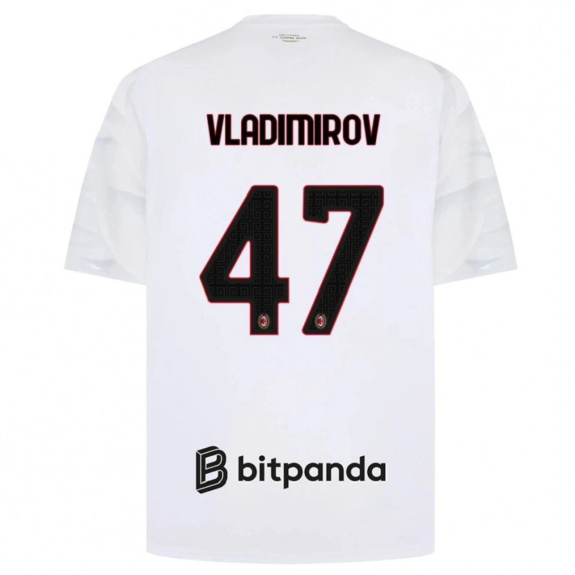 Danxen Homem Camisola Valeri Vladimirov #47 Branco Vermelho Preto Alternativa 2026/27 Camisa