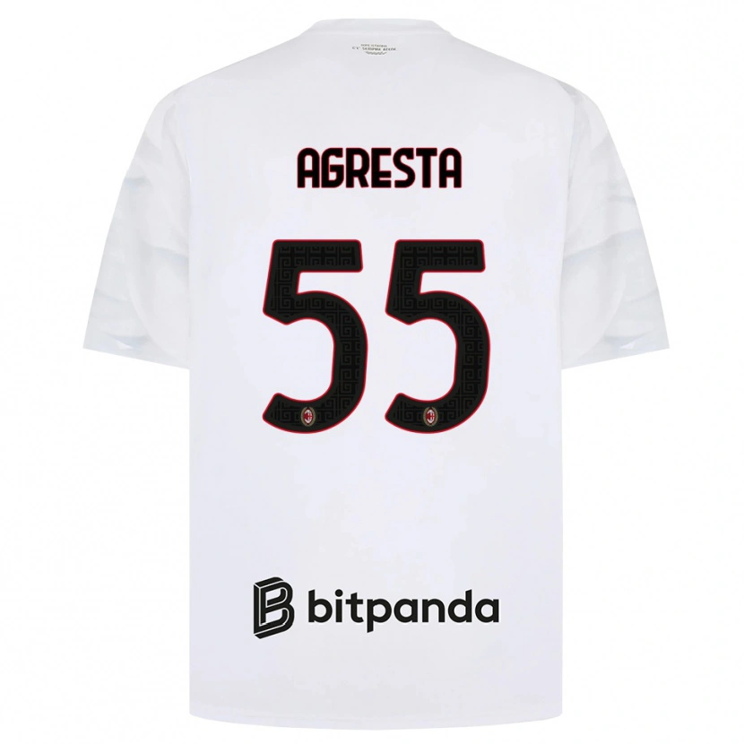 Danxen Homem Camisola Stefano Agresta #55 Branco Vermelho Preto Alternativa 2026/27 Camisa