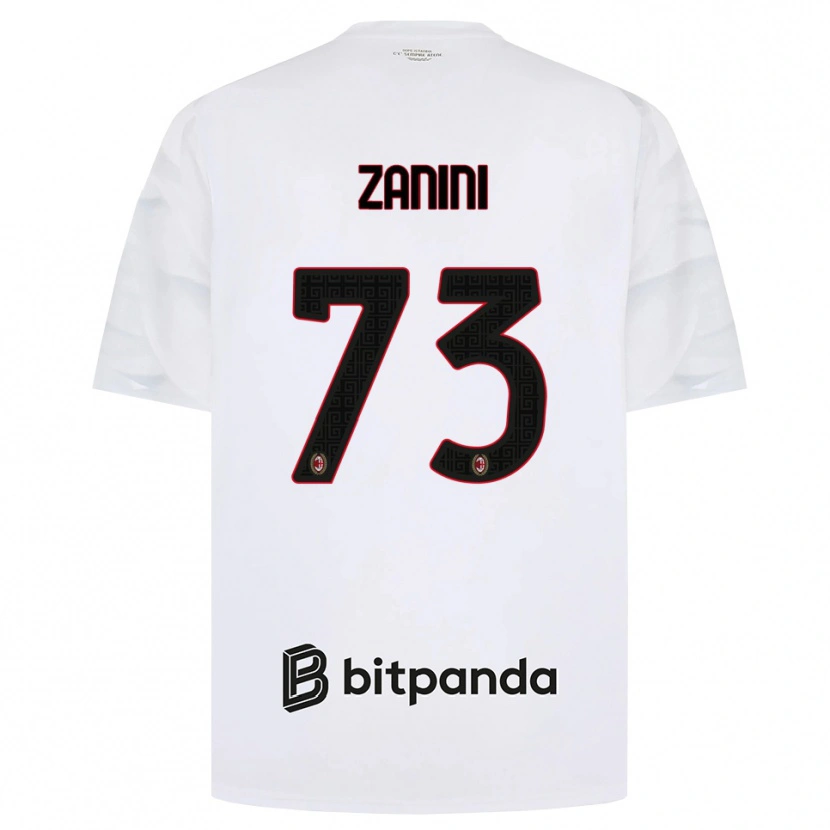 Danxen Homem Camisola Paola Zanini #73 Branco Vermelho Preto Alternativa 2026/27 Camisa