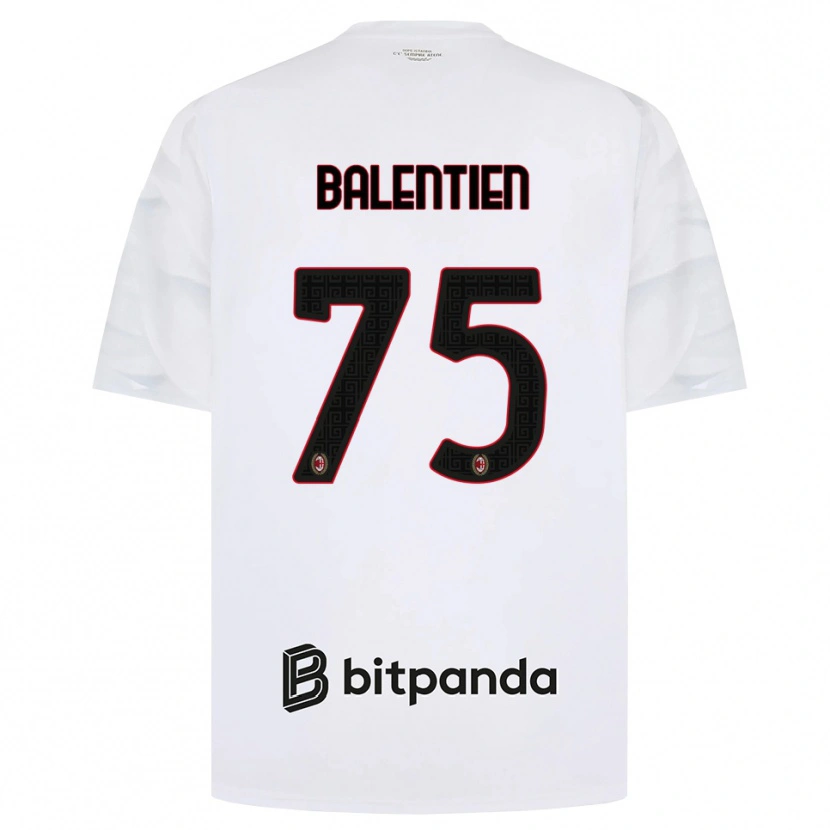 Danxen Homem Camisola Cheveyo Balentien #75 Branco Vermelho Preto Alternativa 2026/27 Camisa