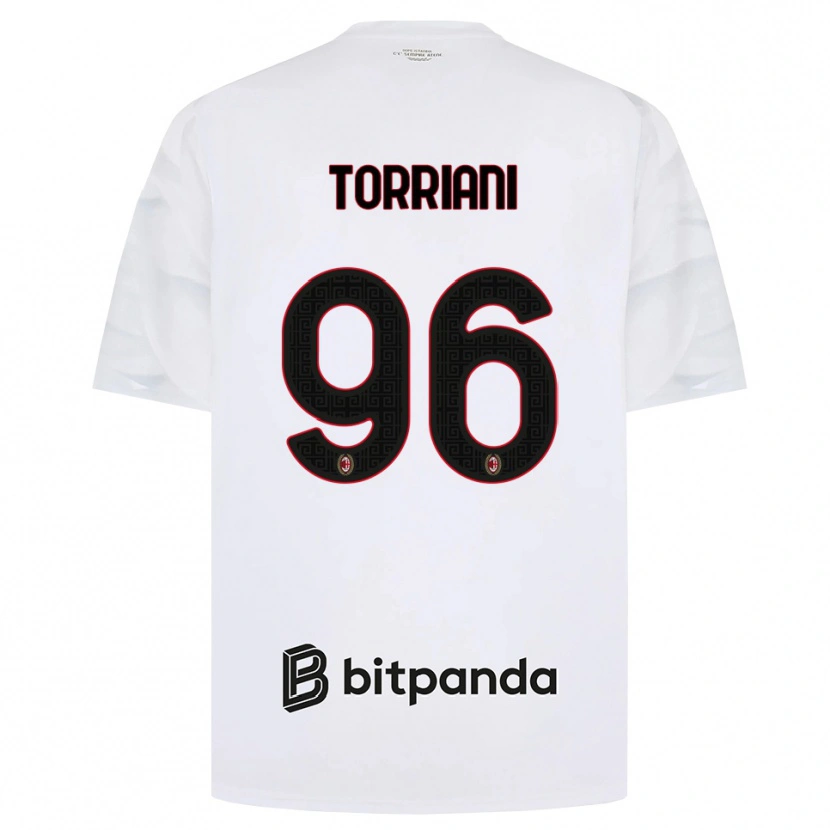 Danxen Homem Camisola Lorenzo Torriani #96 Branco Vermelho Preto Alternativa 2026/27 Camisa