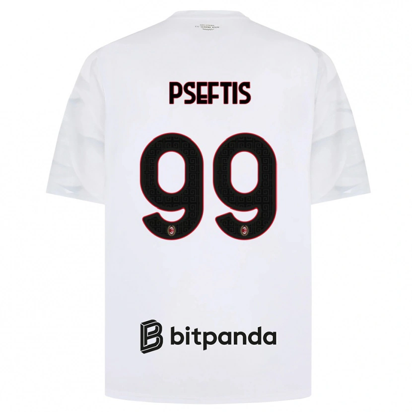 Danxen Homem Camisola Fotios Pseftis #99 Branco Vermelho Preto Alternativa 2026/27 Camisa