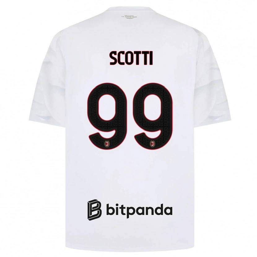 Danxen Homem Camisola Filippo Scotti #99 Branco Vermelho Preto Alternativa 2026/27 Camisa