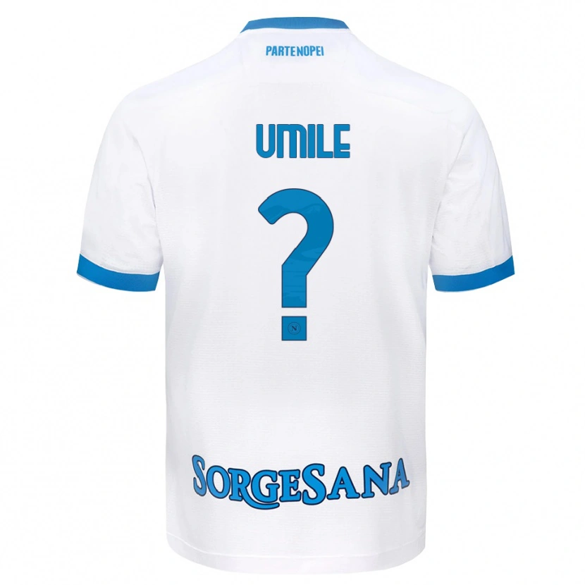Danxen Homem Camisola Bruno Umile #0 Azul Celeste Branco Alternativa 2026/27 Camisa