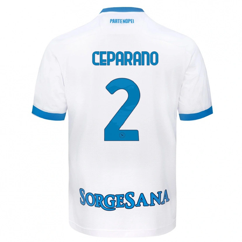 Danxen Homem Camisola Mario Ceparano #2 Azul Celeste Branco Alternativa 2026/27 Camisa