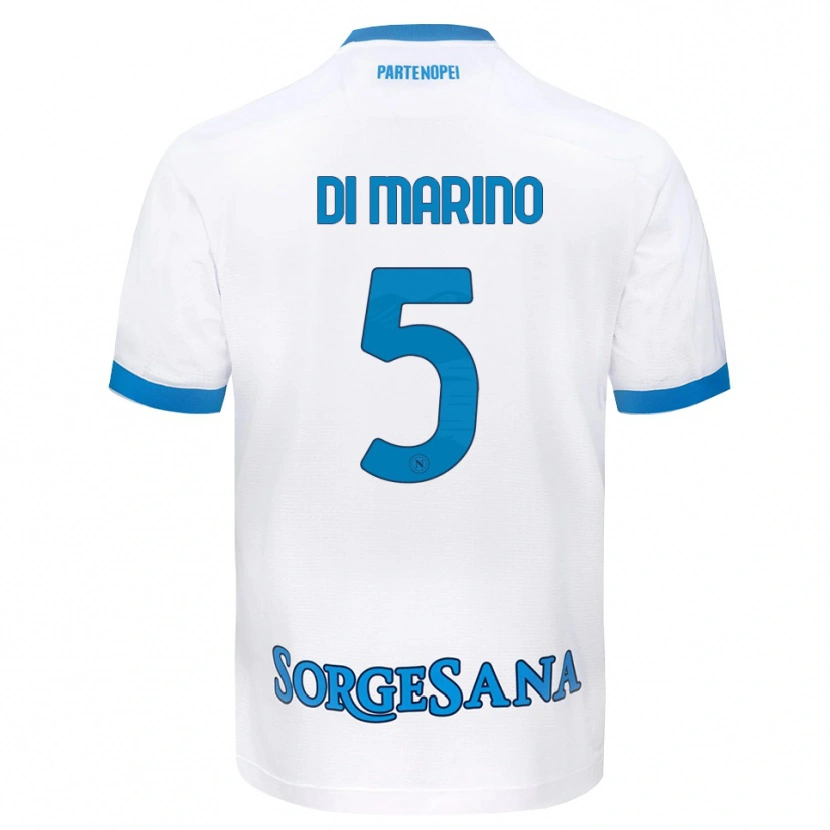 Danxen Homem Camisola Paola Di Marino #5 Azul Celeste Branco Alternativa 2026/27 Camisa
