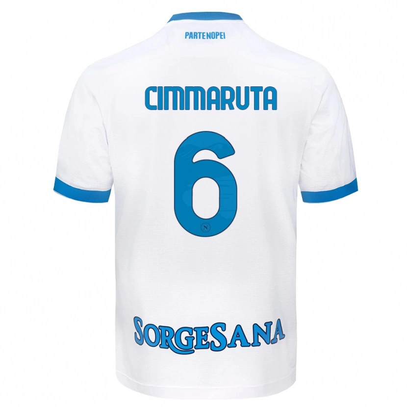 Danxen Homem Camisola Antonio Cimmaruta #6 Azul Celeste Branco Alternativa 2026/27 Camisa