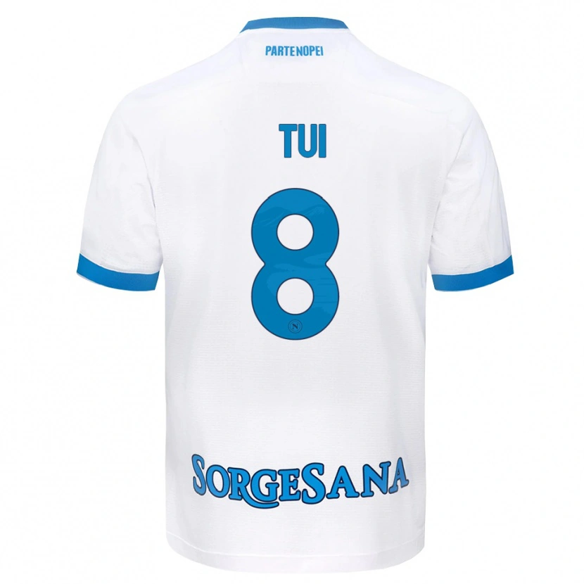 Danxen Homem Camisola Sara Tui #8 Azul Celeste Branco Alternativa 2026/27 Camisa