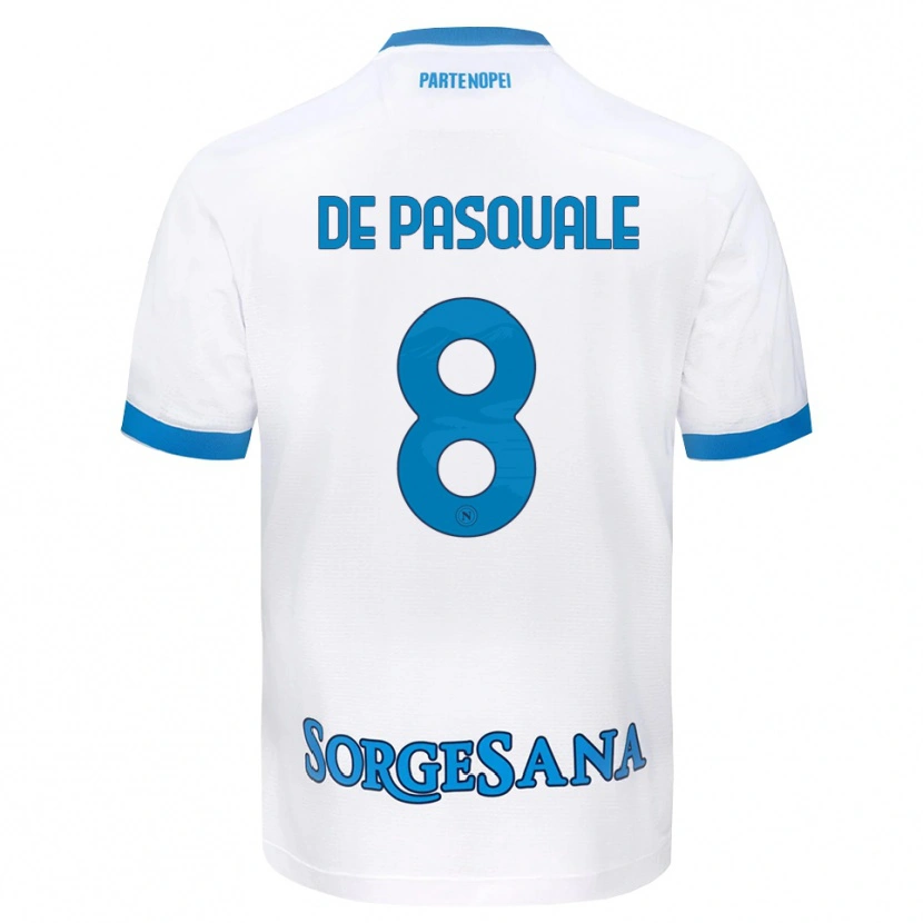 Danxen Homem Camisola Dylan De Pasquale #8 Azul Celeste Branco Alternativa 2026/27 Camisa
