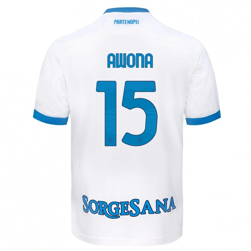Danxen Homem Camisola Aurelle Awona #15 Azul Celeste Branco Alternativa 2026/27 Camisa