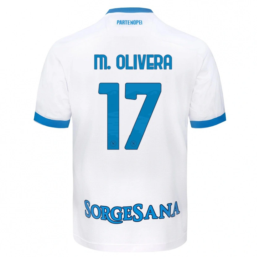 Danxen Homem Camisola Mathías Olivera #17 Azul Celeste Branco Alternativa 2026/27 Camisa