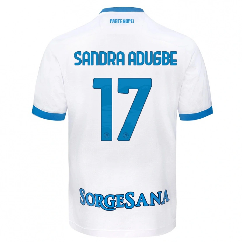 Danxen Homem Camisola Olamide Sandra Adugbe #17 Azul Celeste Branco Alternativa 2026/27 Camisa