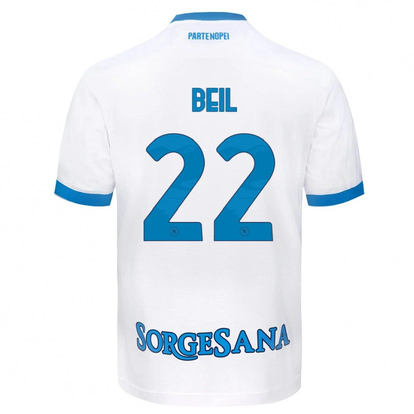 Danxen Homem Camisola Vivien Beil #22 Azul Celeste Branco Alternativa 2026/27 Camisa