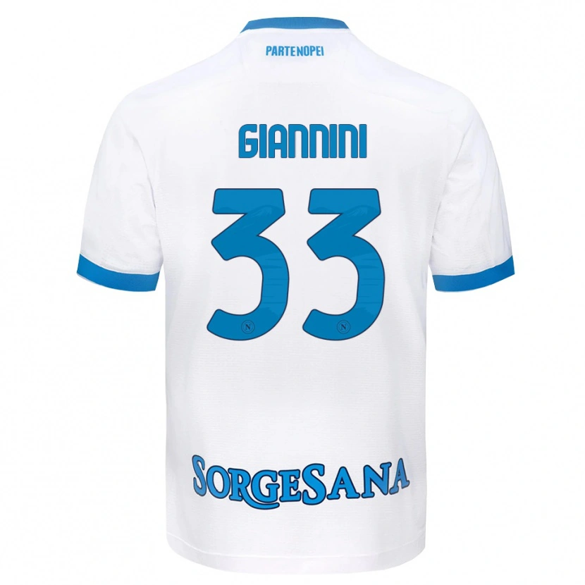 Danxen Homem Camisola Enrico Giannini #33 Azul Celeste Branco Alternativa 2026/27 Camisa