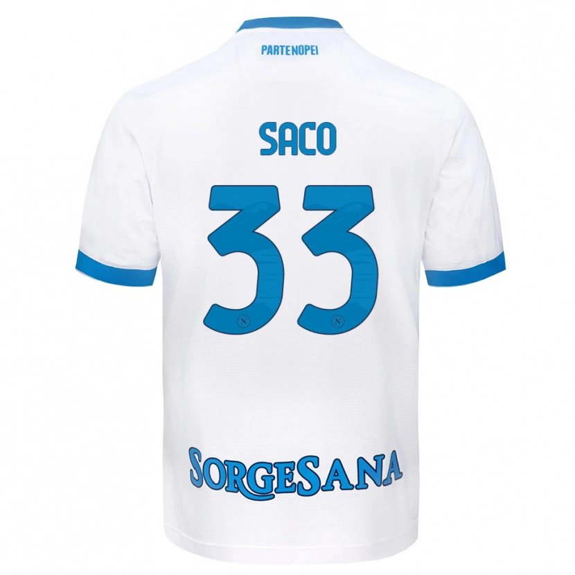 Danxen Homem Camisola Coli Saco #33 Azul Celeste Branco Alternativa 2026/27 Camisa